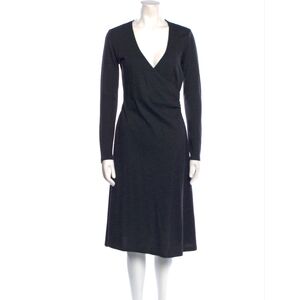 🖤Ralph Lauren Black Label Draped Wool Dress✨️